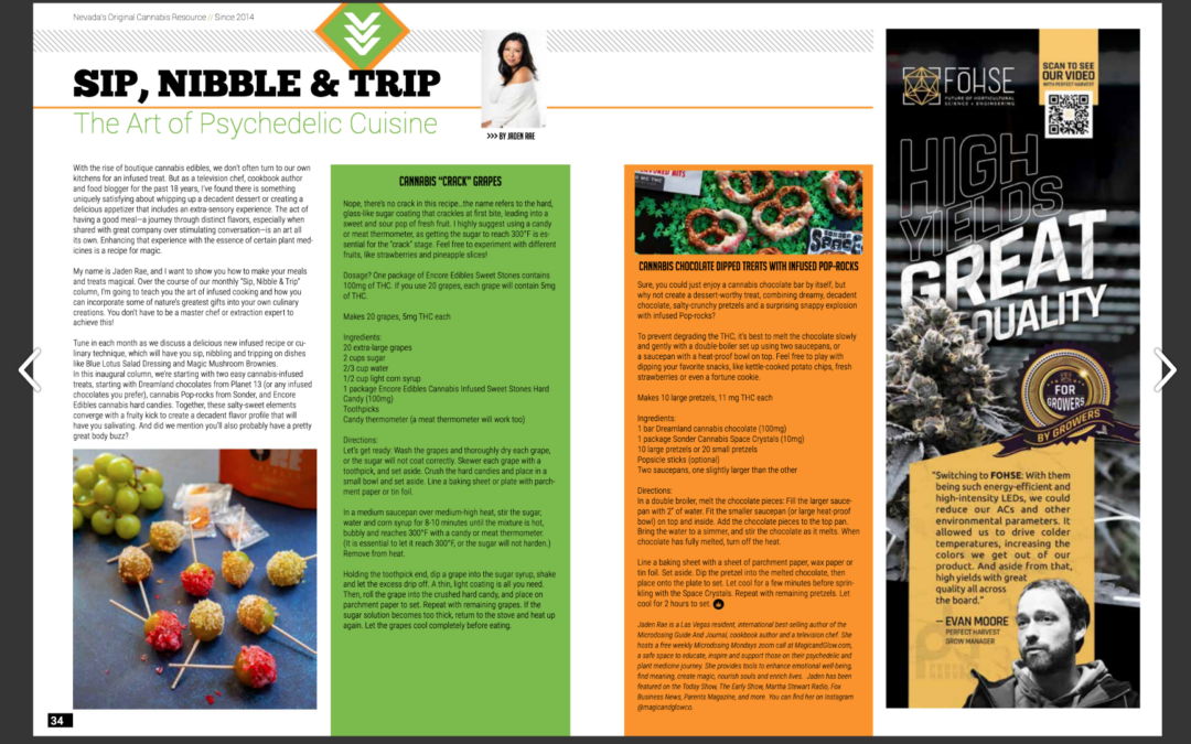 Sip Nibble & Trip The Art Of Psychedelic Cuisine – Vegas Cannabis Magazine March 2023